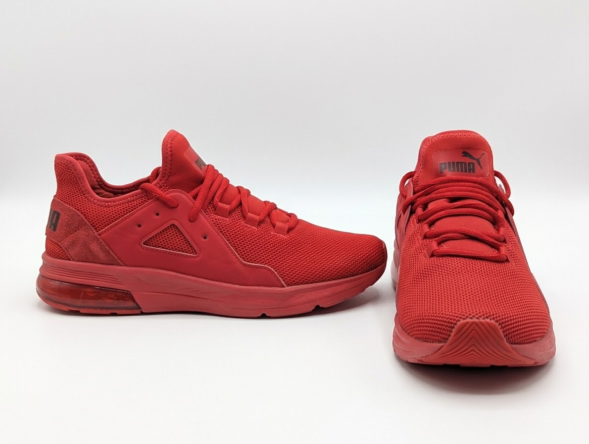 Puma Electron Street Running Sneakers "Red" - Image 4